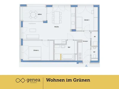 3-Zimmer-Wohnung kaufen in Graz – 75,91 m², € 380.000 – Bild 2 von 19