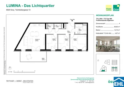 4-Zimmer-Wohnung kaufen in Graz – 89,85 m², € 435.000 – Bild 9 von 9