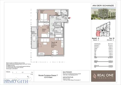 3-Zimmer-Wohnung mieten in Wien – 67,45 m², € 1.430 – Bild 30 von 31