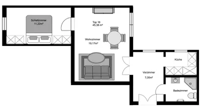 2-Zimmer-Wohnung kaufen in Wien – 45,38 m², € 479.000 – Bild 9 von 9