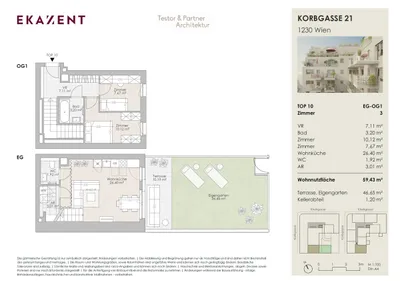 3-Zimmer-Wohnung kaufen in Wien – 62,04 m², € 358.000 – Bild 6 von 9