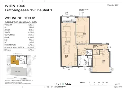 3-Zimmer-Wohnung mieten in Wien – 99,96 m², € 2.395 – Bild 12 von 13