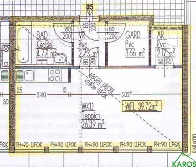 1-Zimmer-Wohnung mieten in Wien – 39,72 m², € 634 – Bild 4 von 4
