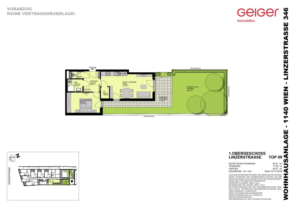 Apartment in Wien, Hütteldorf - Ansicht 3