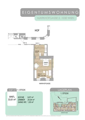 1-Zimmer-Wohnung kaufen in Wien – 33,67 m², € 156.000 – Bild 20 von 21