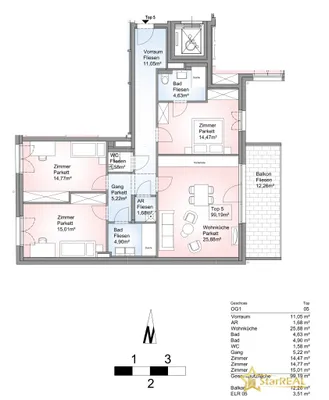 4-Zimmer-Wohnung kaufen in Mödling – 99 m², € 570.000 – Bild 41 von 41