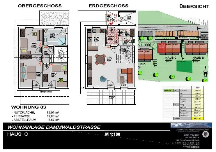 Wohnung, ca. 90 m², Dammwaldstraße 2c in Fehring (mit Terrasse) - Ansicht 3