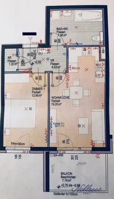 2-Zimmer-Wohnung mieten in Wien – 46 m², € 849 – Bild 12 von 12