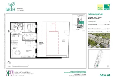 3-Zimmer-Wohnung mieten in Wien – 92,03 m², € 1.953