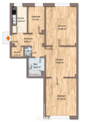 4-Zimmer-Wohnung kaufen in Wien – 98 m², € 230.000 – Bild 16 von 16
