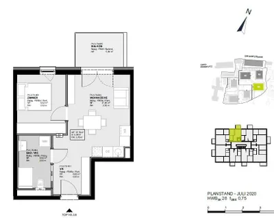 2-Zimmer-Wohnung mieten in Linz Land – 38 m², € 725 – Bild 2 von 14