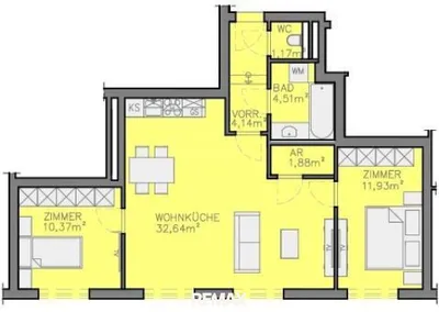 3-Zimmer-Wohnung kaufen in Wien – 67 m², € 438.900 – Bild 15 von 16