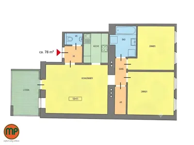 3-Zimmer-Wohnung mieten in Wien – 70,19 m², € 1.288 – Bild 11 von 16