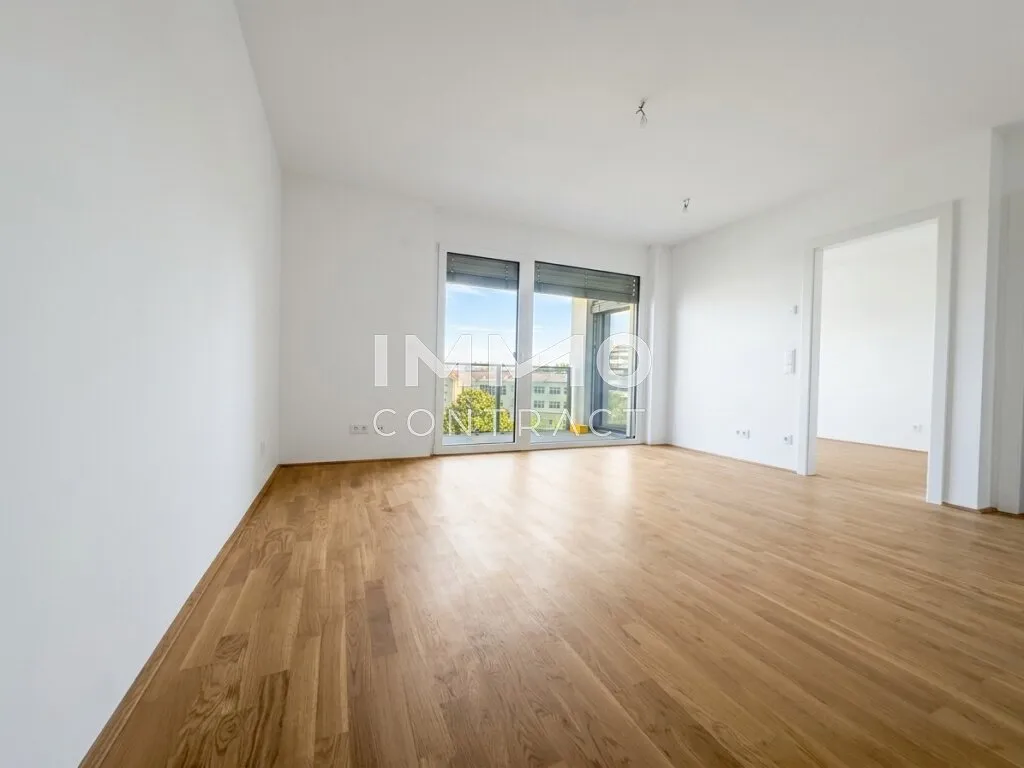 DONAU·ECK: Stilvolle 2-Zimmer-Wohnung mit Freifläche - provisionsfreier Erstbezug nahe Alte Donau - Ansicht 2