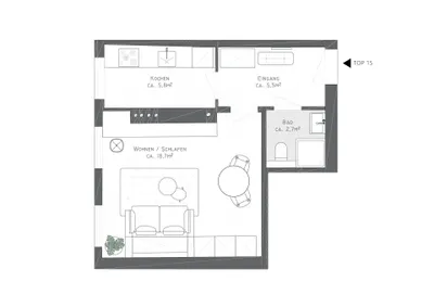 1-Zimmer-Wohnung kaufen in Wien – 33,93 m², € 499.000 – Bild 12 von 12