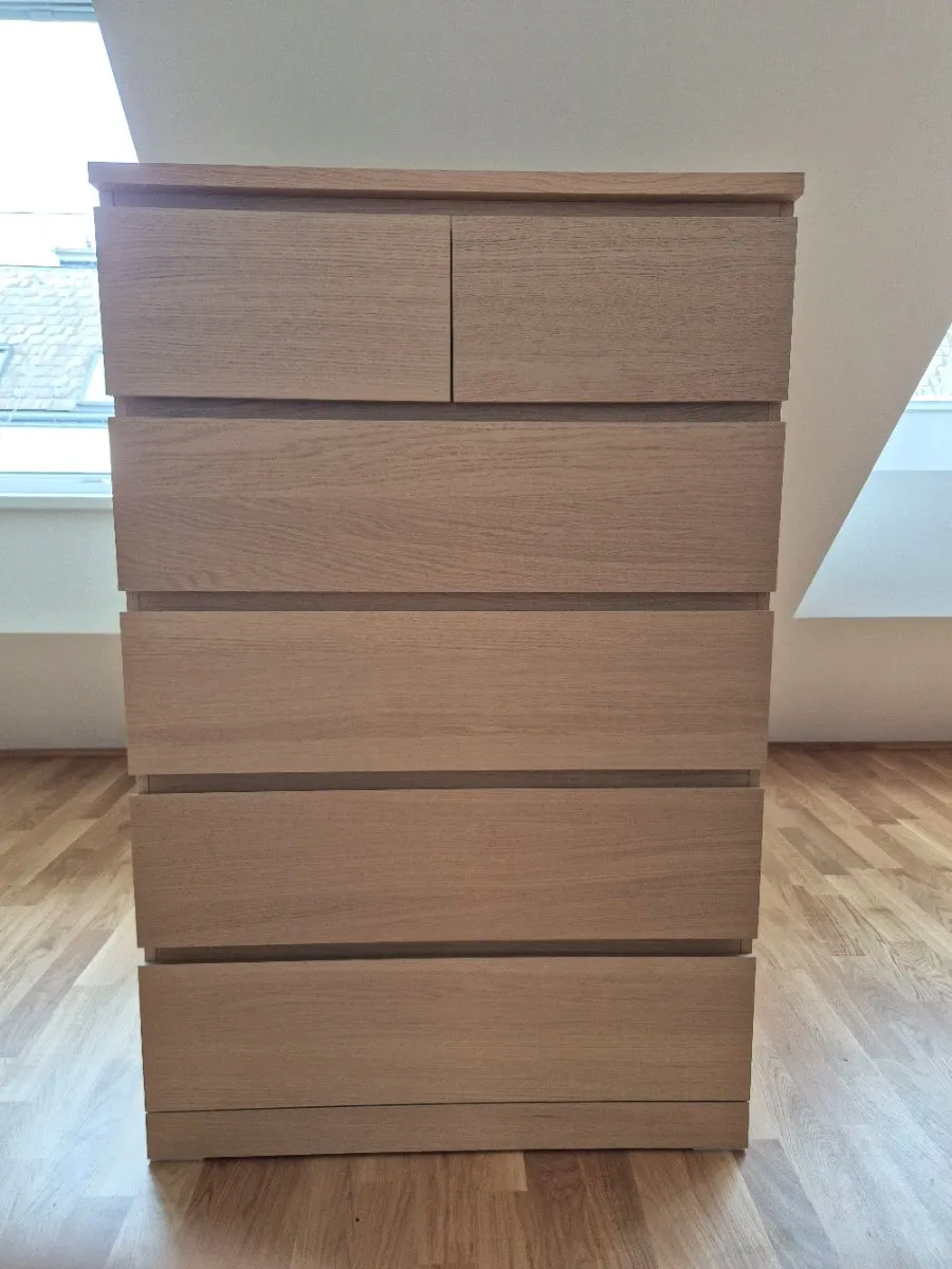 IKEA MALM Kommode (6 Schubladen) - Holzoptik, € 75,- (1170 Wien)