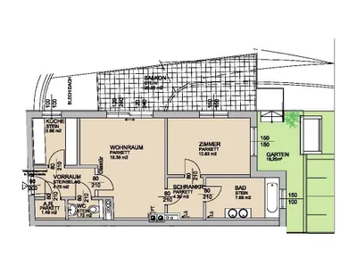 2-Zimmer-Wohnung mieten in Wien – 57,77 m², € 1.485 – Bild 22 von 23
