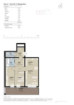 3-Zimmer-Wohnung mieten in Landeck – 80,65 m², € 1.012 – Bild 2 von 2
