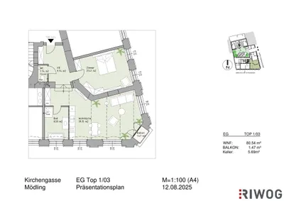 2-Zimmer-Wohnung kaufen in Mödling – 80,54 m², € 579.000 – Bild 25 von 26