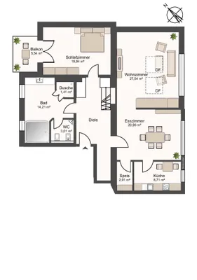 3-Zimmer-Wohnung kaufen in Salzburg Stadt – 112,91 m² – Bild 8 von 8