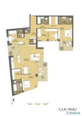 5-Zimmer-Wohnung mieten in Wien – 154,48 m², € 6.900 – Bild 23 von 23