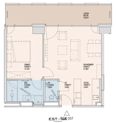 2-Zimmer-Wohnung mieten in Wien – 49,83 m², € 1.600 – Bild 19 von 19