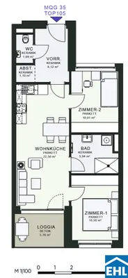 3-Zimmer-Wohnung mieten in Graz – 57,88 m², € 869 – Bild 20 von 20