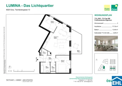 3-Zimmer-Wohnung kaufen in Graz – 77,78 m², € 348.000 – Bild 9 von 9