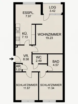 3-Zimmer-Wohnung mieten in Wien – 77 m², € 1.438 – Bild 14 von 17