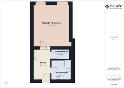 Wohnung kaufen in Dornbirn – 42,66 m², € 195.000 – Bild 14 von 17