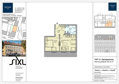 2-Zimmer-Wohnung mieten in Graz – 41 m², € 484 – Bild 2 von 2