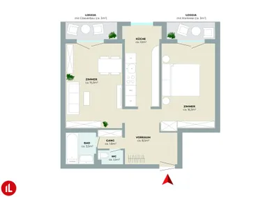 2-Zimmer-Wohnung kaufen in Bruck an der Leitha – 56,9 m², € 249.000 – Bild 16 von 16