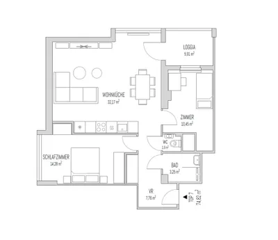 3-Zimmer-Wohnung mieten in Wien – 74,8 m², € 1.599 – Bild 13 von 13