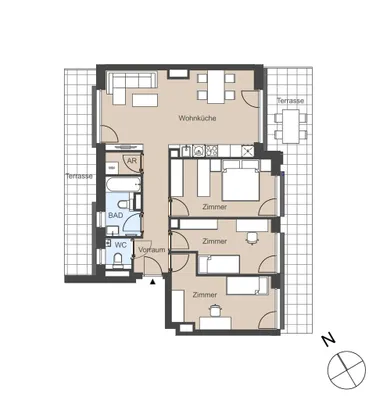 4-Zimmer-Wohnung kaufen in Wiener Neustadt Land – 84,85 m², € 339.000 – Bild 9 von 9