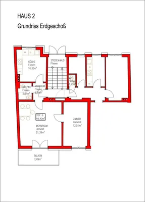 2-Zimmer-Wohnung mieten in Mödling – 49,4 m², € 812 – Bild 6 von 6