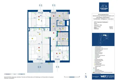 3-Zimmer-Wohnung kaufen in Mödling – 72,35 m², € 346.500 – Bild 8 von 8