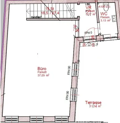 3-Zimmer-Gewerbeimmobilie mieten in Baden – 124 m², € 2.070 – Bild 19 von 20