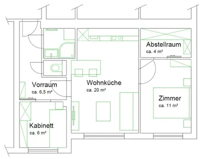 2-Zimmer-Wohnung kaufen in Wien – 51 m², € 245.000 – Bild 18 von 18