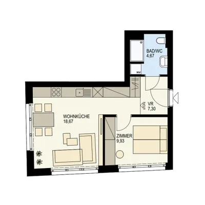 2-Zimmer-Gewerbeimmobilie kaufen in Wien – 40,57 m², € 406.000 – Bild 11 von 11