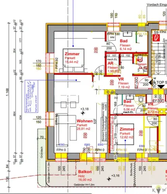 2-Zimmer-Wohnung kaufen in Eisenstadt - Umgebung – 61,5 m², € 269.000 – Bild 11 von 13