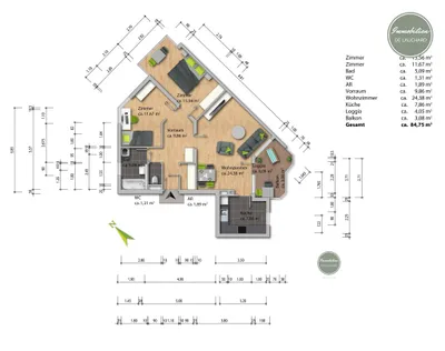 3-Zimmer-Wohnung kaufen in Korneuburg – 81,67 m², € 325.000 – Bild 11 von 27