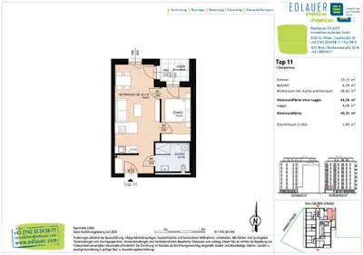 2-Zimmer-Wohnung mieten in Sankt Pölten – 49,35 m², € 637 – Bild 8 von 9