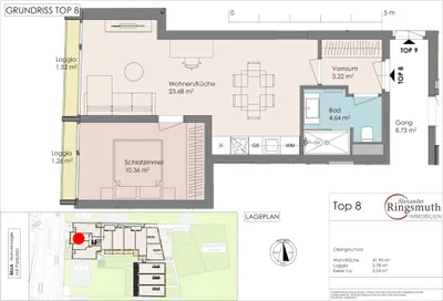2-Zimmer-Wohnung kaufen in Mödling – 41,01 m², € 286.900 – Bild 5 von 5