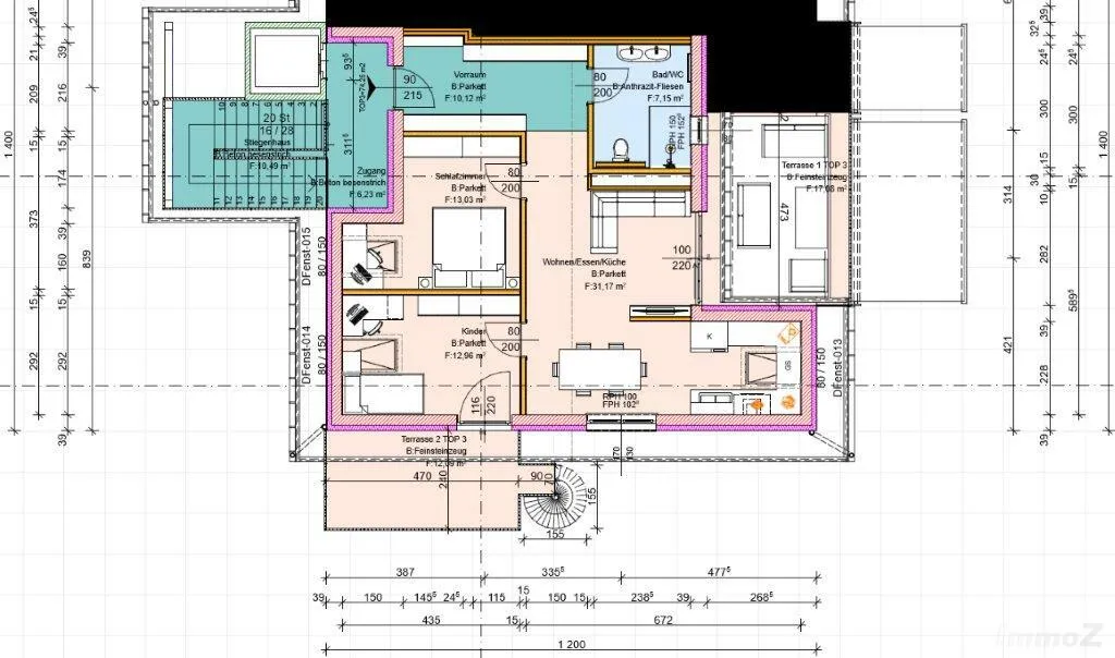 Baugrund nahe Graz -Mariatrost / 995m² /3 Wohneinheiten bereits genehmigt - Ansicht 2