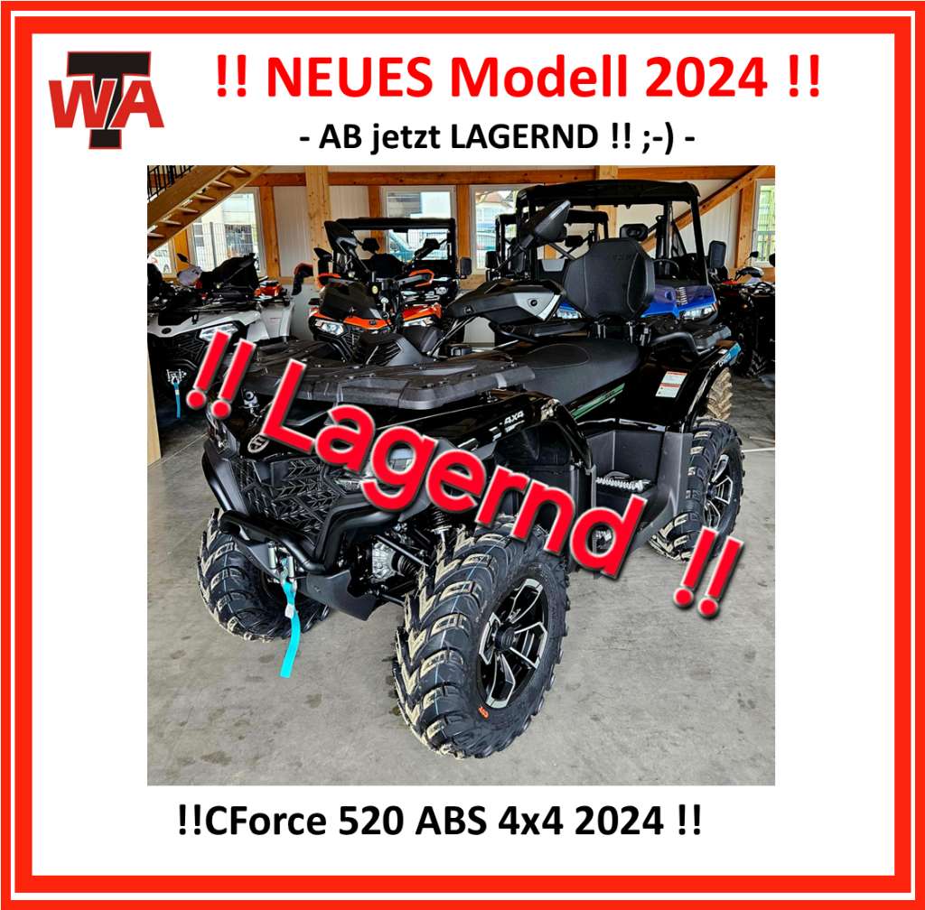 CF-Moto CForce 520 DLX 4x4 EPS !! ABS !! ** Modell 2024 ** 4 JAHRE Hersteller GARANTIE !! ** ...