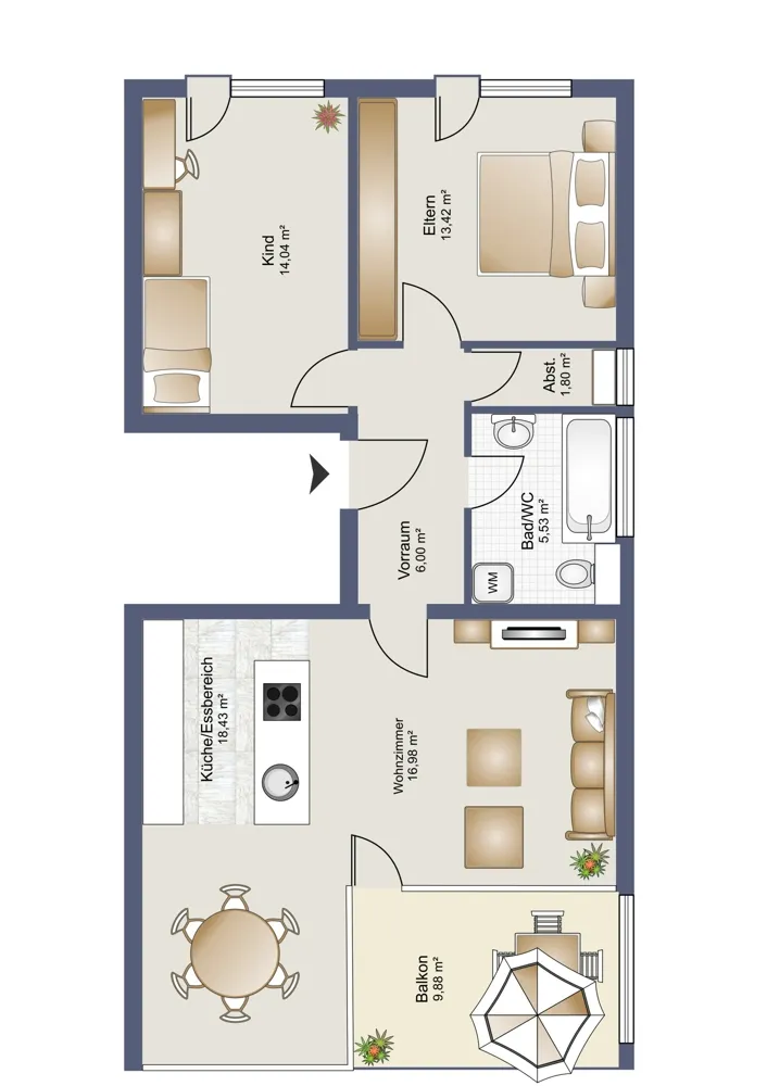 Wohnung – Göfis - Ansicht 2
