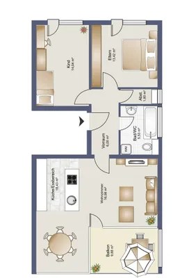 3-Zimmer-Wohnung kaufen in Feldkirch – 76,92 m², € 343.000 – Bild 2 von 11