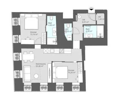 3-Zimmer-Gewerbeimmobilie kaufen in Wien – 65,29 m², € 492.500 – Bild 22 von 22