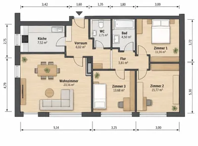 Wohnung kaufen in Graz-Umgebung – 89,36 m², € 289.000 – Bild 12 von 12