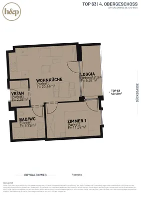 2-Zimmer-Wohnung kaufen in Wien – 40,4 m², € 329.500 – Bild 11 von 15